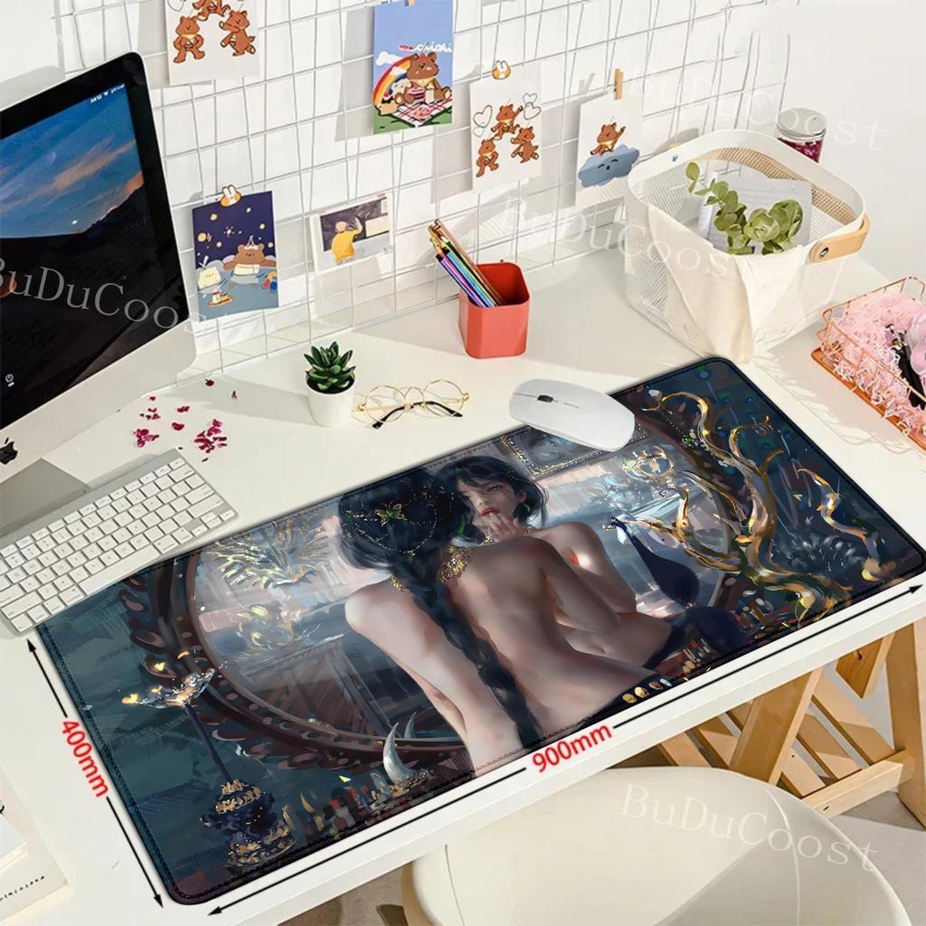 Anime Ghost Blade Ice Princess mousepad Anime mouse pad Gamer XL Computer Home Mousepad XXL Mouse Mat Non-Slip teclado mouse pad