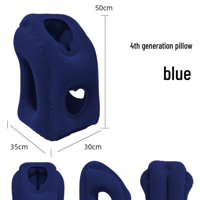 U-shaped Inflatable Travel Pillow for Face-Down Sleeping