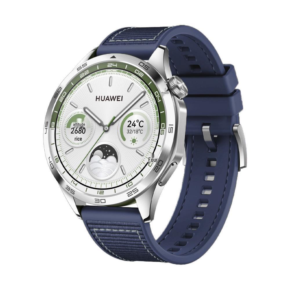 Universal Band for Huawei GT4 Watch: Nylon Braided Silicone Composite, 22mm