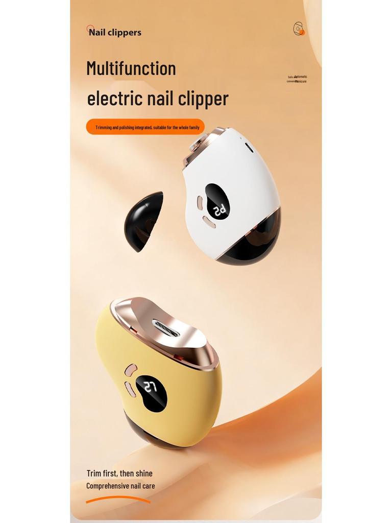 Elektrischer Nagellackierer & Nagelschneider: Automatisch, Anti-Quetsch für Kinder & Erwachsene mit Multifunktions-Mahlwerk
