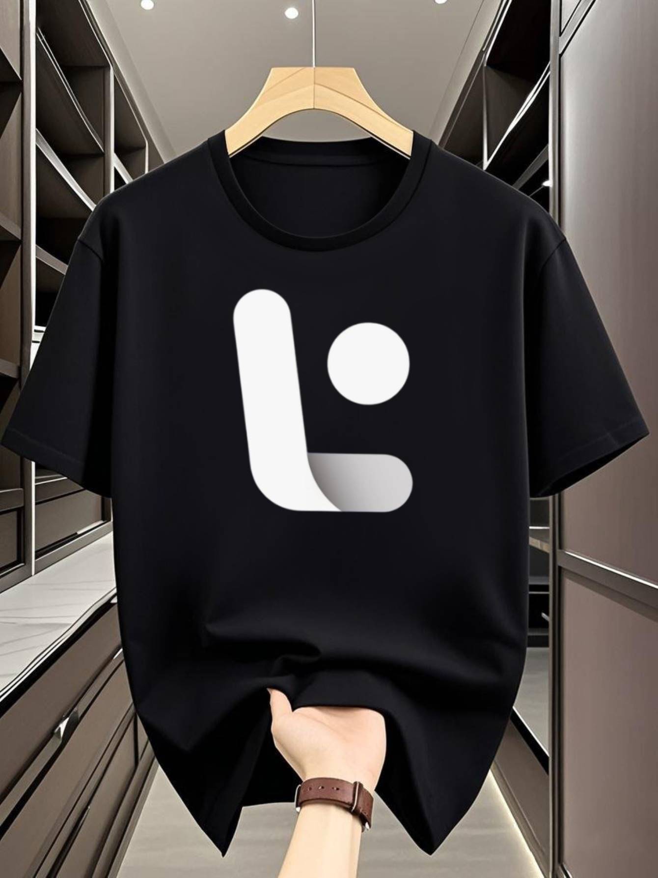 Navy Blue T-shirt - Minimalist Round Neck Casual Everyday Shirt XXL