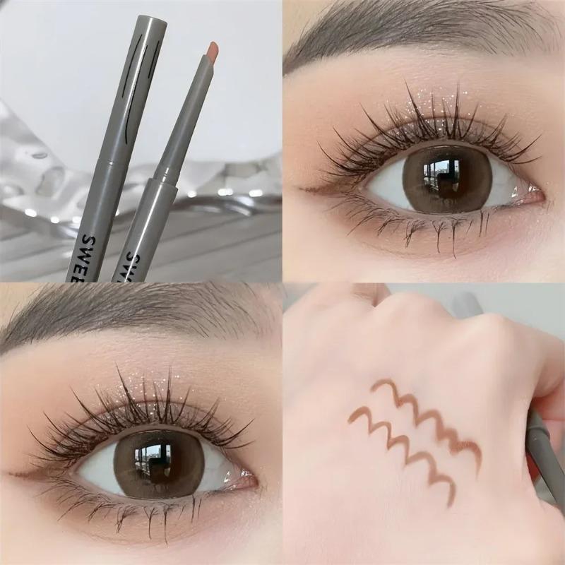 Silky Smooth Eyeliner Pencil Natural Matte Sexy Wine Red Lasting Eyeliner Lying Silkworm Easy To Color Waterproof Eye Cosmetics