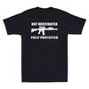 2A Not Vaccinated But Fully Protected Pro Gun Vintage Men's T Shirt Black Tee Unisex T-Shirt