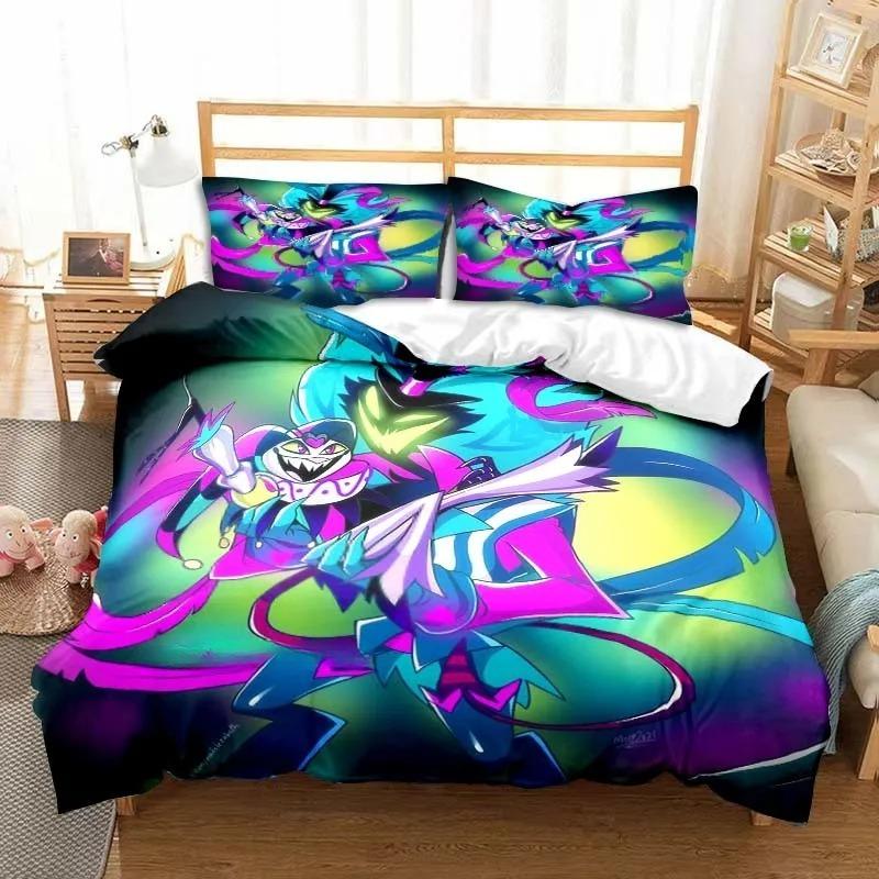 Helluva Boss Duvet Cover Striker Pillowcase Bedding Set Adult Boys Girl Bedroom Decoration Children Gift Single Double Size