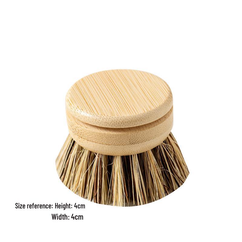 Bambus Küchenbürsten Set: Kurzstielige Geschirr- und Topfreinigung mit Sisalborsten