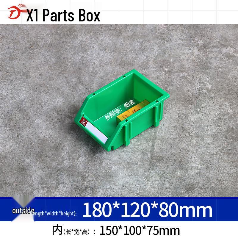 Thickened Tool and Parts Storage Box with Slanted Mouth