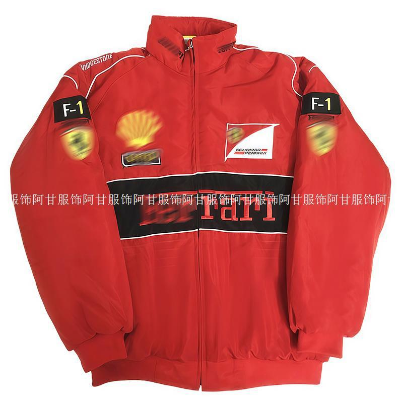 Racing Suit Jacket Motorcycle Cycling Suit Spring Men's and Women's Embroidered Retro Casual Jacket Trench Coat