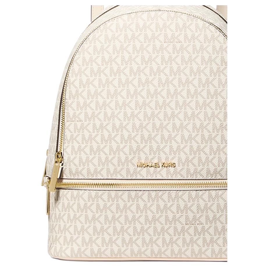 MICHAEL KORS Rhea Artificial Leather Backpack Medium Women's Vanilla White & Milk White 35S5GRAB2B-LT CRM MULTI