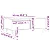 VidaXL Table basse Sonoma gris 90x50x36,5 cm Bois d'ingénierie 830810