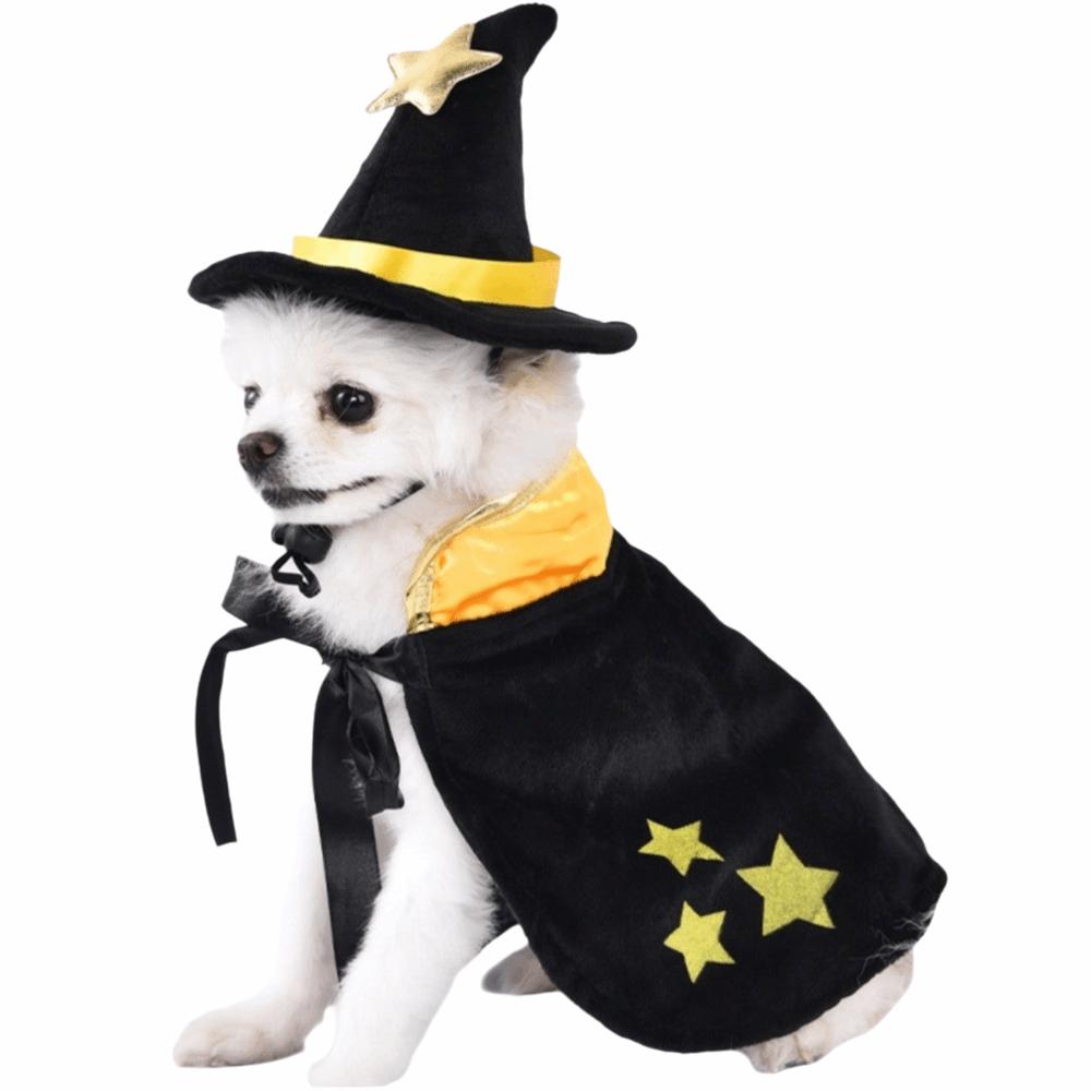 Funny Cosplay Pet Dog Cat Costume Magic Cape Christmas Puppy Jumpsuit Coat Octopus Pumpkin Hat Halloween Costume Jumpsuit