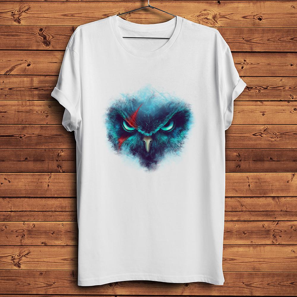 Fearsome Face Icy Owl Cool Tshirt Unisex Summer White Short Sleeve Casual Homme TShirtNoneglue Breathable PrintUnisex Tee S