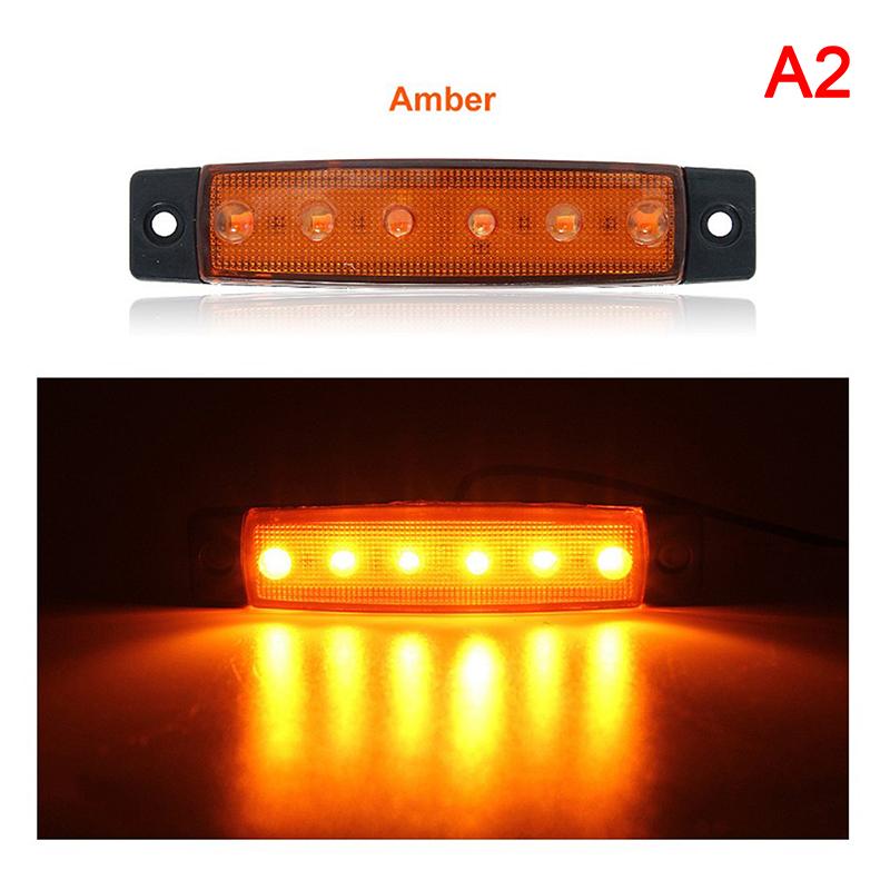12V 6 Smd Led Car Bus Truck Trailer Lorry Side Marker Indicator Light Side Lamp