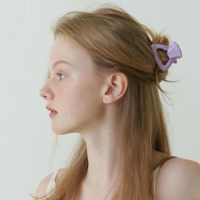 Lilac Purple Cubic Point Hair Claw