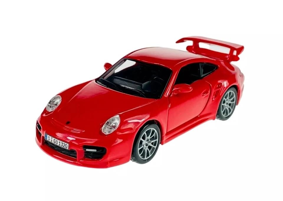 Burago Porsche 911 GT2 2009 Diecast Model Red Car, 1/32 Scale