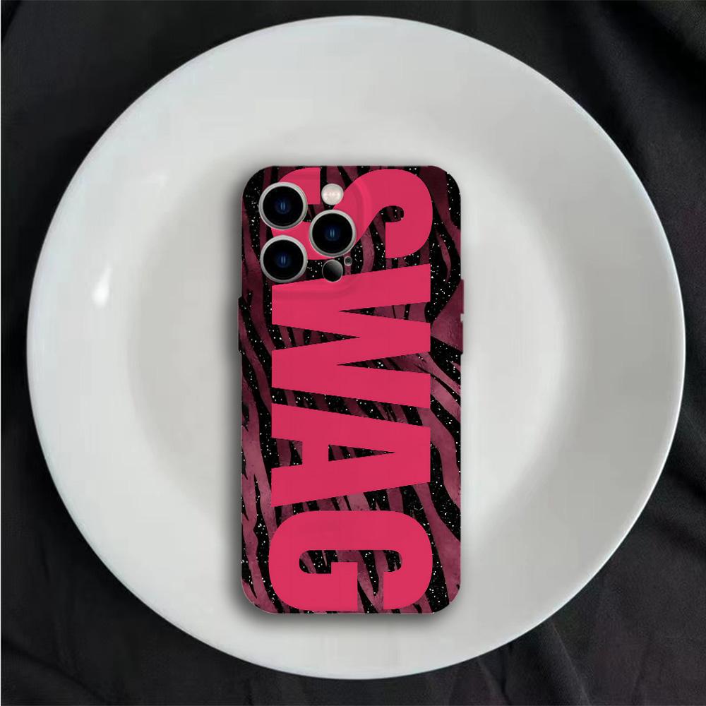 Luxury Y2K Style SWAG Glossy Film Hard Phone Case for Samsung Galaxy A37 A57 A17 A07 A16 A56 A55 A35 A15 A54 A05 A14 4G 5G