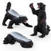 Honey Badger Figurine Realistic Simulation Wild Animal PVC Miniature Honey Badger Educational Toy for Kids