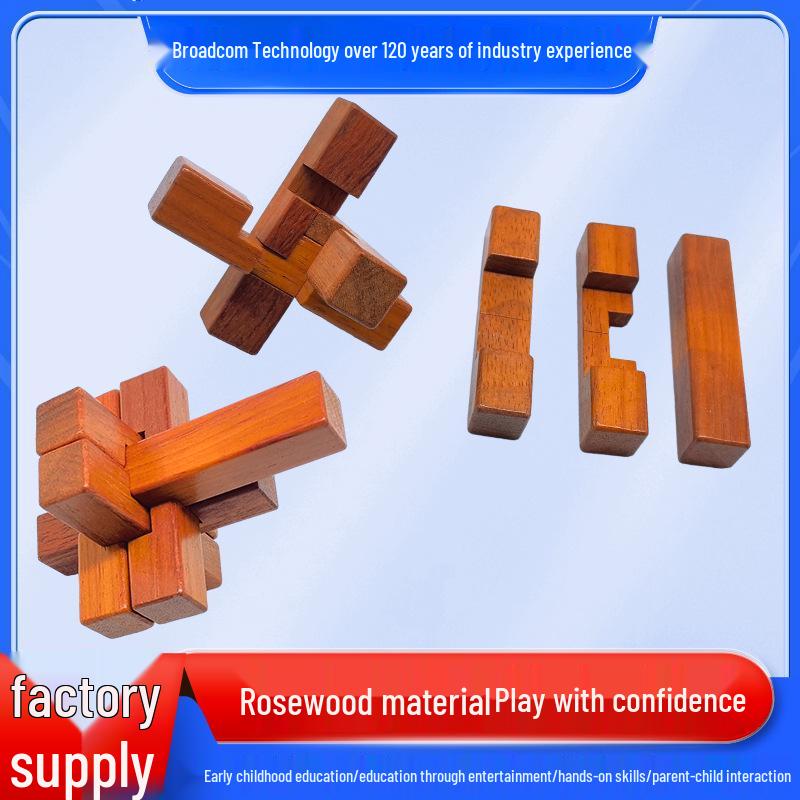

Luban Lock Intellectual Puzzle - Six-Way Kongming Lock for Students