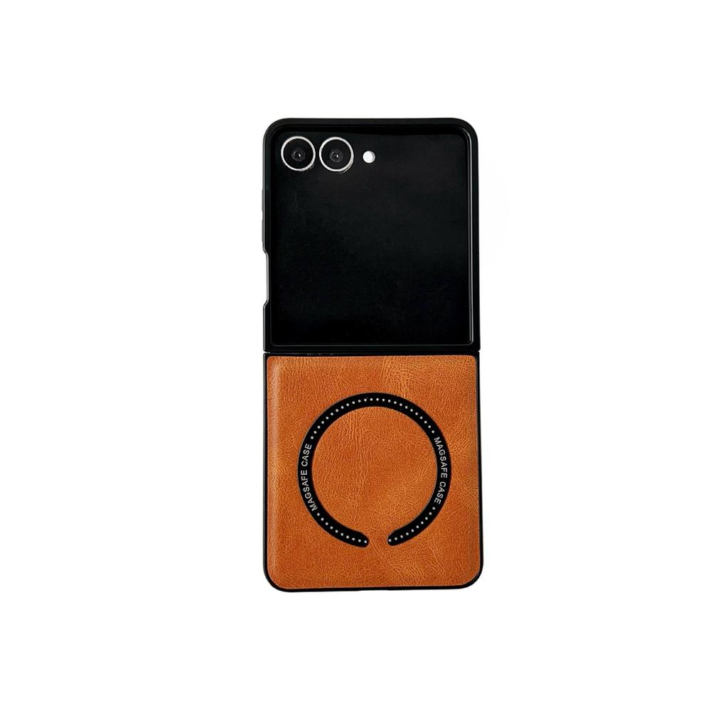Samsung Z Flip7 Retro Crazy Horse Magnetic Anti-Fall Case for Flip6/5