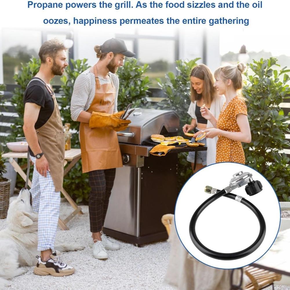 BBQ Propane Hose Assembly with Regulator Featuring Sturdy Construction for Safe and Efficient Propane Supply to Your Grill