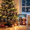 Decorazioni Natalizie a Tema Bassotto Calendari dell'Avvento 2026 24 Giorni Ciondolo Acrilico 2D Decorazioni per Albero di Natale Calendario del Countdown Collezionabile