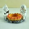 Vintage Pumpkin Candelabra Cartoon Ghost Candlestick Halloween Candle Holder  Table Centerpiece