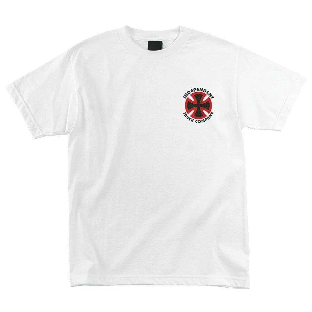 Independent Trucks STAGE Skateboard T Shirt WHITE S