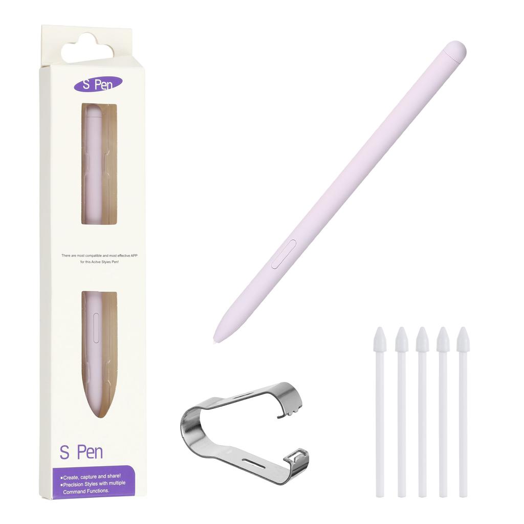 עבור סדרות Samsung Galaxy Tab S10/Tab S9 עט סטיילוס רגיש ללחץ עם 5 קצוות עט (ללא לוגו)