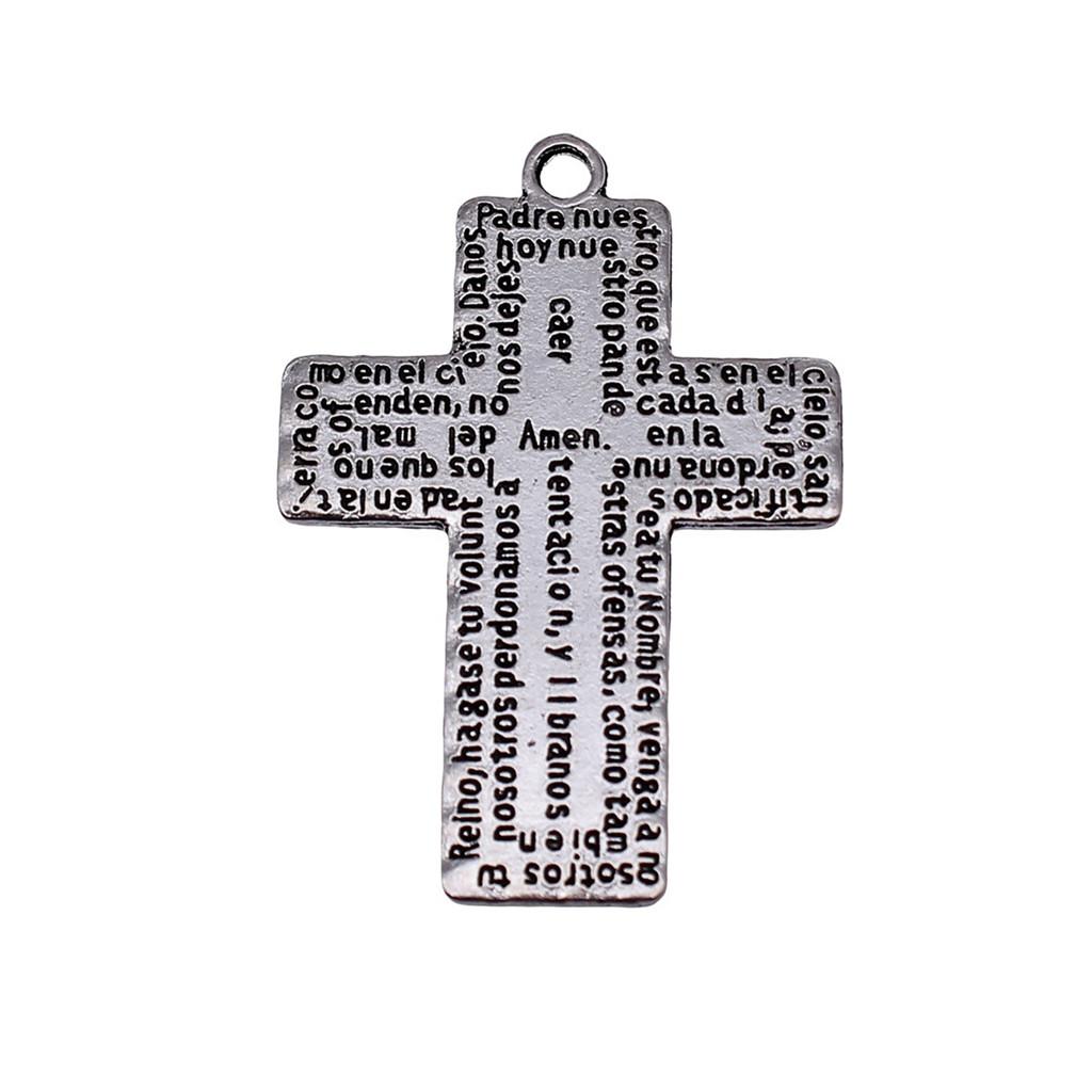 Hollow Cross Charms Multi Color Alloy Pendants For Gothic Christian Jewelry Accessories