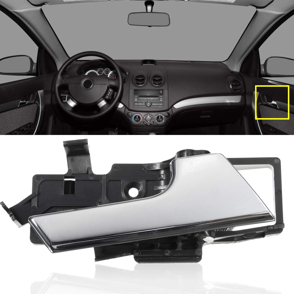 

Car Interior Door Handle Right/Left For Chevrolet Aveo 2007 2008 2009 2010 2011 Aveo5 for Pontiac G3 96462710 car styling