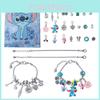 Stitch Charm Bracelet Set With Alloy Beads For Gift And Collection