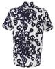 PEARLY GATES Short Sleeve High Neck Shirt PG Logo Denim Golf Size 4 Men's (Stretch, Pattern) / / 053-5167403 121_Navy, [M]