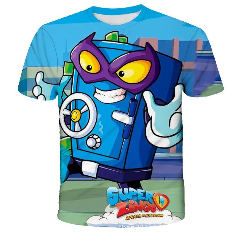 Cartoon Animation Printed Children's Clothing Top Fashionable Comfortable Short-sleeved Casual T-Shirts Boys