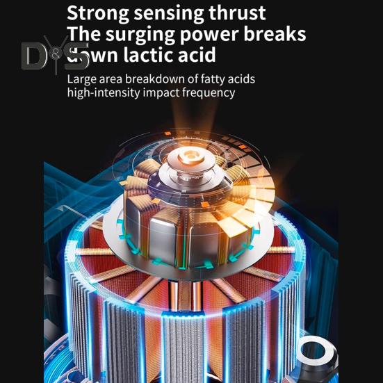 Muskelmassagering mit LED-Anzeige, ergonomisches Design, mehrere Vibrationsmodi, tragbares Fasziengewebe-Massagegerät