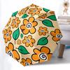 1pc Floral Pattern Automatic Umbrella | Portable Foldable 8-Rib Manual Open, Cute Birthday & Holiday Gift for Outdoor Yy260107111
