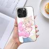 Cartoon F-FUWAMOCO Phone Case For IPhone 17 16 15 14 13 12 11 Pro Max Plus Color Shockproof Back Silver Cover
