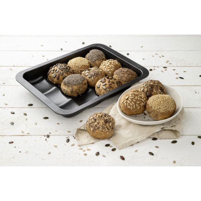 Moule 12 Mini Pains Ou Brioches 36 X 27 Cm Zenker Black Metallic