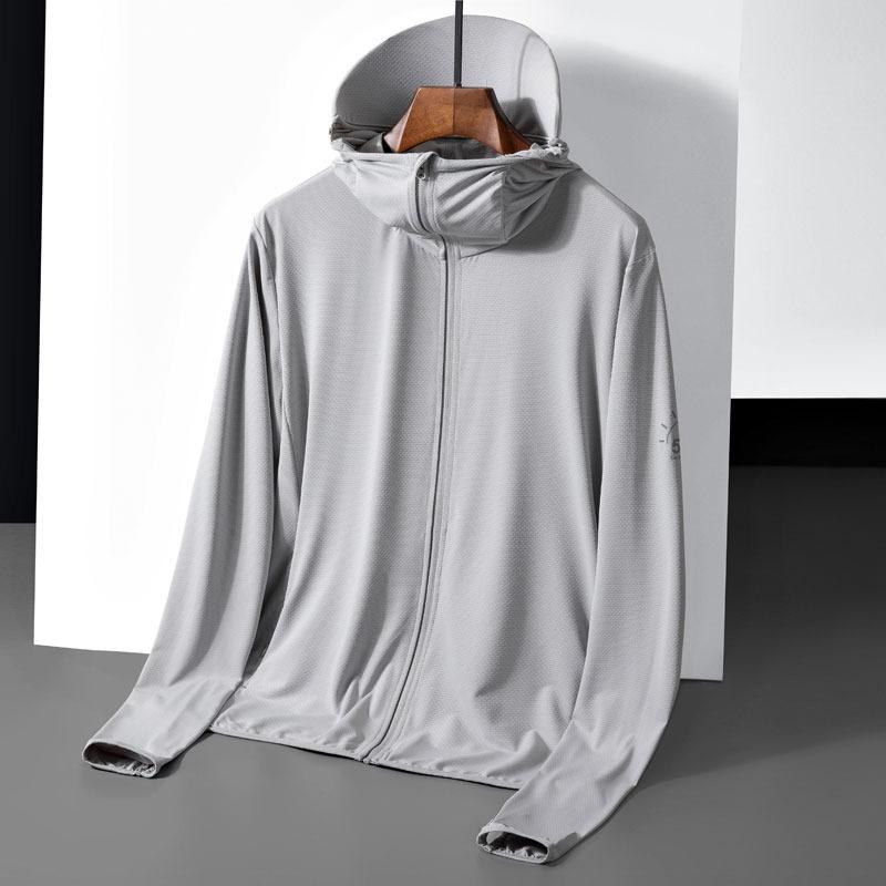 Ice Silk Sunscreen Clothes Men's Summer 2025 New Fat Plus Size Fat Fishing UV Protection Jacket Tide