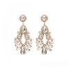 Exaggerated Personality Diamond-encrusted Hollow Water Drop Fringed Earrings Women's Court Style Light Luxury Versatile High-end Trendy Earrings