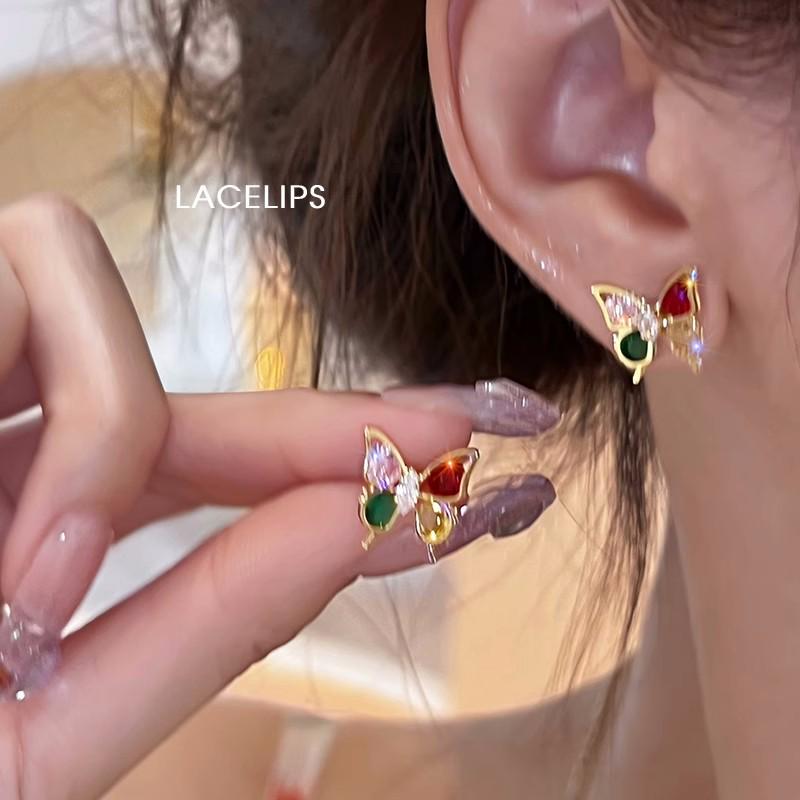 Würziges Mädchen Ohrklemme & Ohrstecker Set: Nischen-Kalter Stil für Frauen, Herbst/Winter 2023