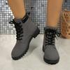 Women's Autumn British Style Matte Thick-Soled Martin Boots - Plus-Size, Student-Friendly, Versatile, Trendy