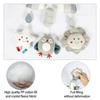 Clip on Hanging Plush Toy Stroller and Car Seat Sensory Activity Baby Toys with Wind Chimes and Jingle for Newborn Infant Gifts