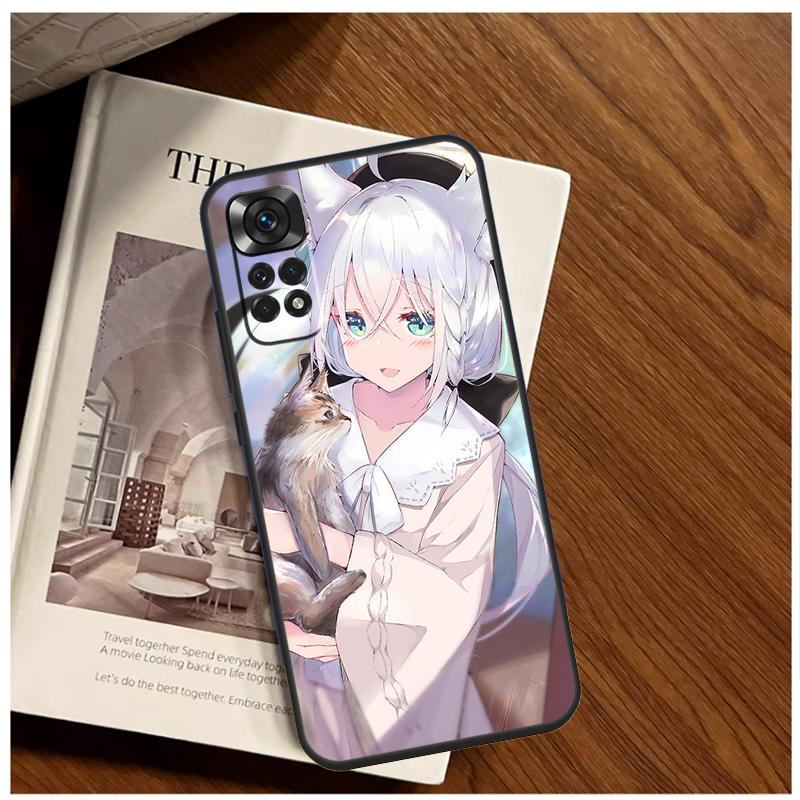 Shirakami Fubuki Hololive Case For Xiaomi Redmi Note 13 11 10 9 8 12 Pro Plus 12S 11S 10S 9S 10A 9C 10C 12C 13C Funda