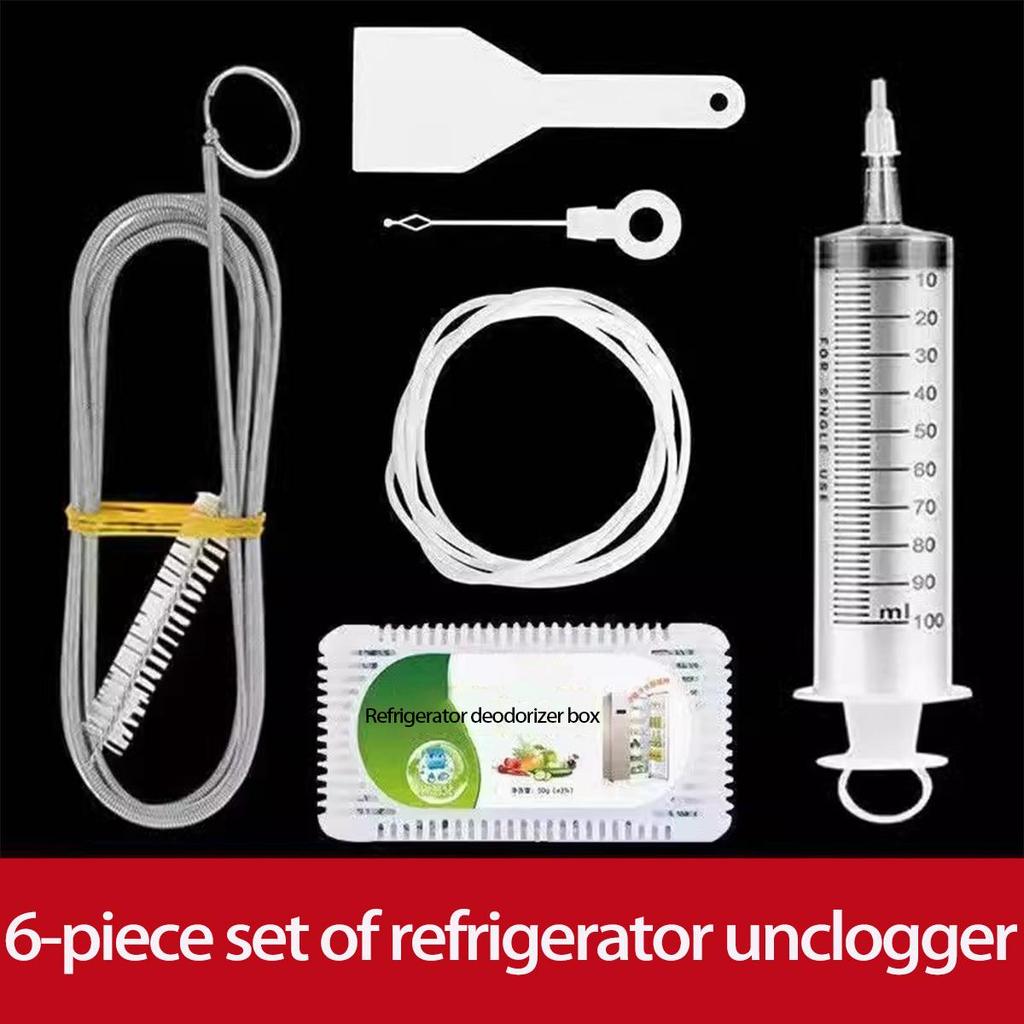 Refrigerator Drain Cleaning Set – 5-Piece Extension Kit for Unclogging Ice-Blocked Water Outlets