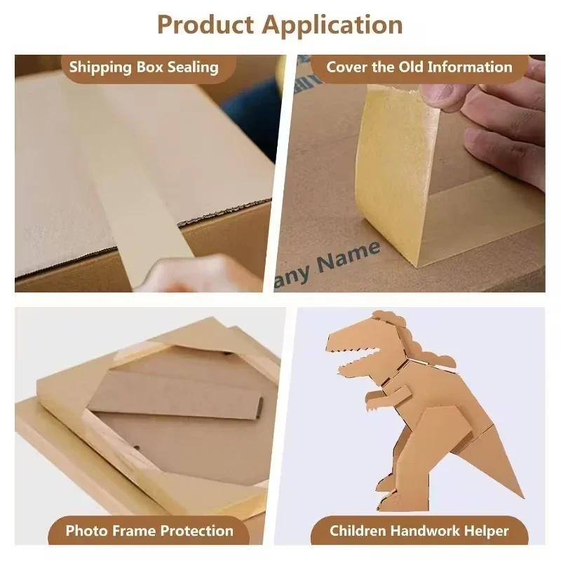 Latest Models New Colorful Degradable Adhesive Sealing Tape for Shipping Packaging Large Wide Mailer Bags Tape Meter Roll Carton