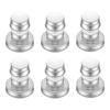 6Pcs Mason Jar Shaker Lids Caps Stainless Steel Shaker Cap with Sealing Silicone Gasket Glass Jar Shaker Lid for Spices Cocktail
