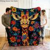 Giraffe Theme Blanket, Soft Cozy Flannel Cover Blanket, Fan Gift Blanket, Multi-Purpose Blanket for Home and Leisure