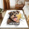 1PC Custom Name Puppy Through Wall Theme Floor Mat Ideal for Living Room, Game Rooms, Office, Bedroom Floor Mat Design