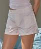 Biteoseljeu Stitch Slit Cotton Shorts - White