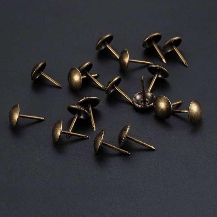Clous de tapissier - AIMOONSA - 11x17 mm - Laiton bronze antique - Sans tête - 200 pièces