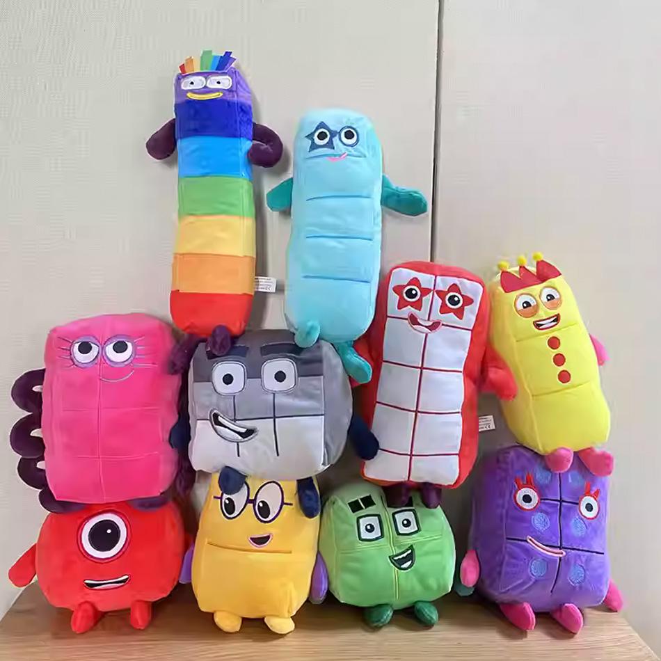 1-10 Numbers Plush 14-30Cm Toys Number Stuffed Dolls Movie Series Cartoon Educational Stuffed Toys Kids Baby Children Gifts